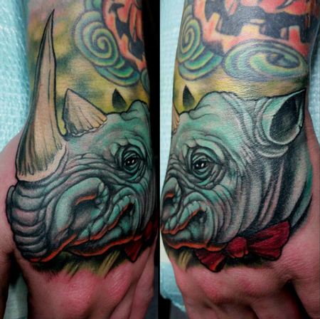 Tattoos - Rhino Tattoo - 100413